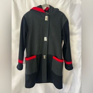 Vintage Women’s LORING Made in USA Wool Blend* Hooded Long Coat